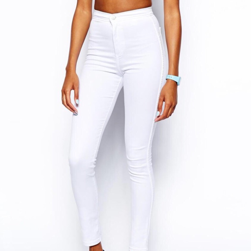 White Topshop Joni Jean